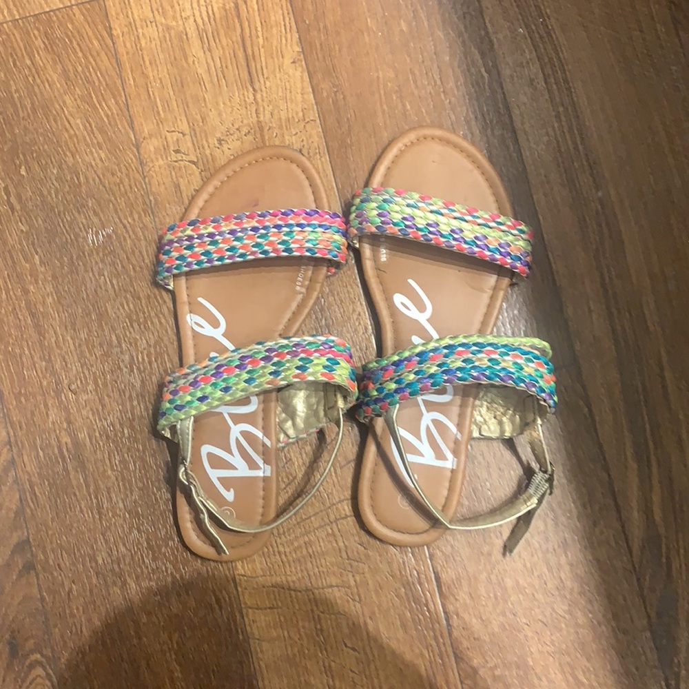 Multi Colored Flat Sandals